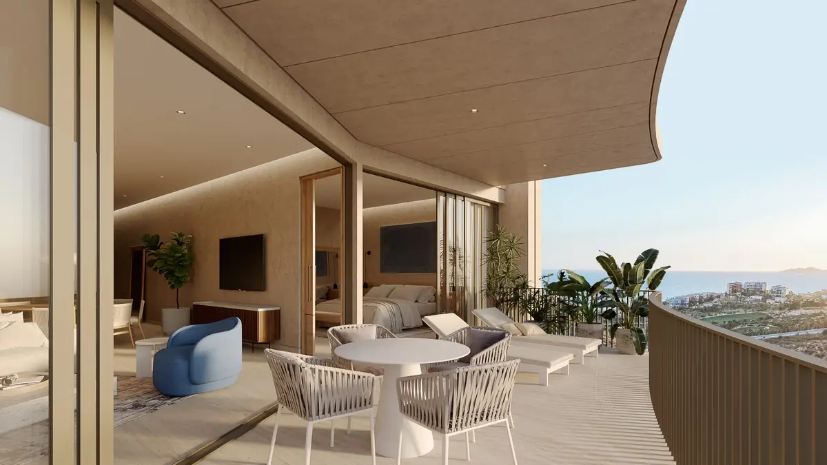 Residence balcony with ocean view